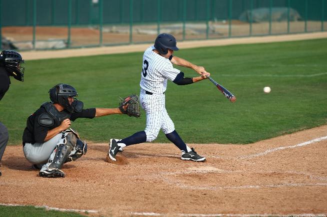 File Photo: Shane Preston drove in one of the runs in the Falcons 4-3 win over Santa Ana