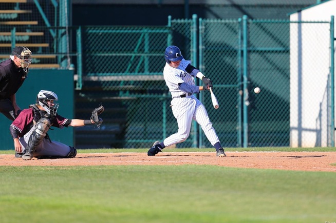 File Photo: Andre Alvarez reached base twice in the Falcons loss