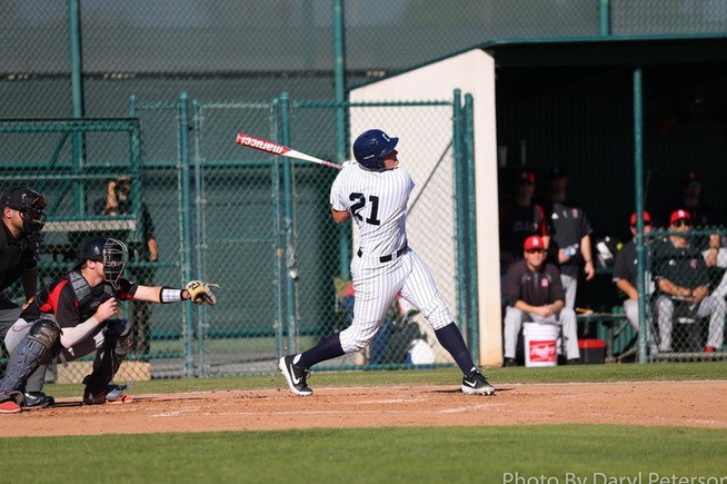 File Photo: Cody Ahrens hits home run in loss to Santa Ana