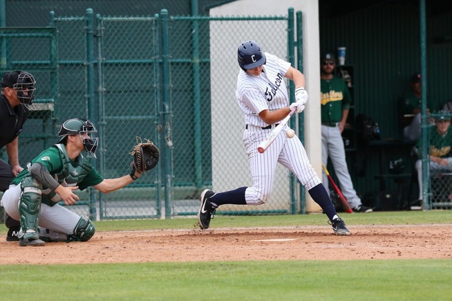File Photo: Cody Ahrens had a pair of hits for the Falcons
