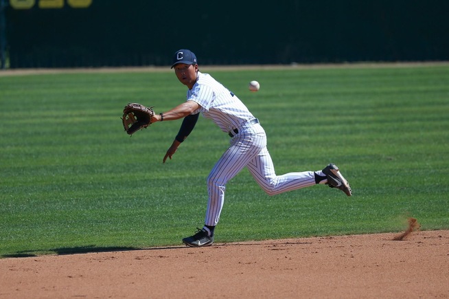 File Photo; Aaron Paek runs down ground ball in a game from earlier in the season