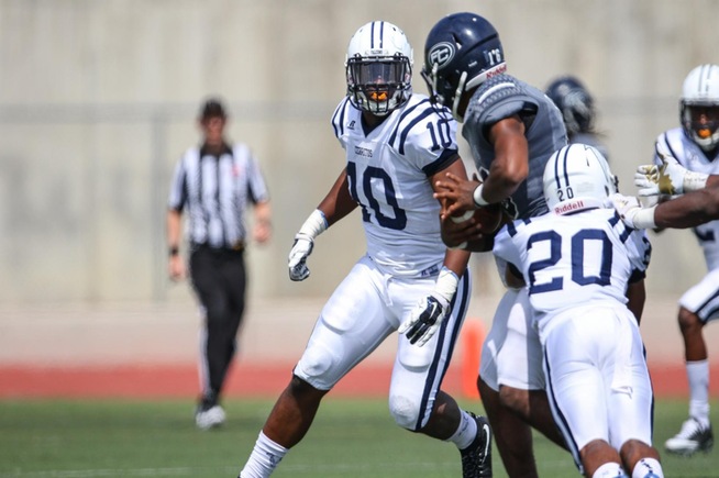 Latrell Stearns (10) led the defense with 10 tackles