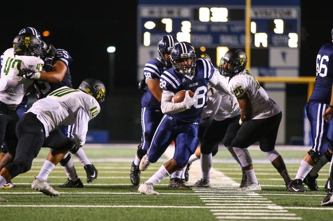 Querale Hall rushed for 98 yards for the Falcons