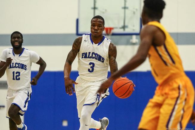 Brian Nebo had 13 points and 16 rebounds for the Falcons