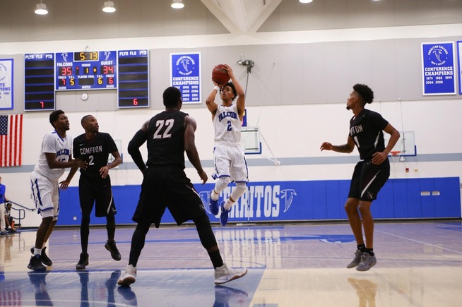 File Photo: Malik Smith scored 16 points off the bench to help the Falcons defeat ECC Compton Center
