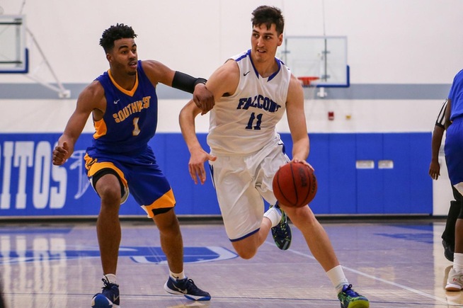 Cristian Perez scored 12 second half points to help the Falcons win