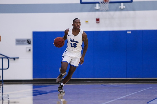 Chance Hunter led the Falcons with 13 points and 12 rebounds