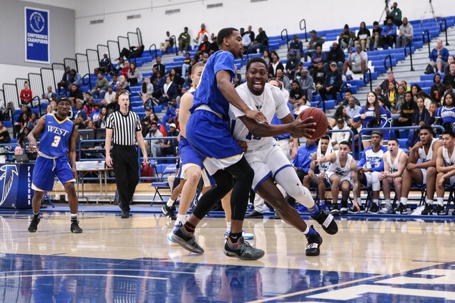 Dezmon Murphy drives for two of his team-high 11 points