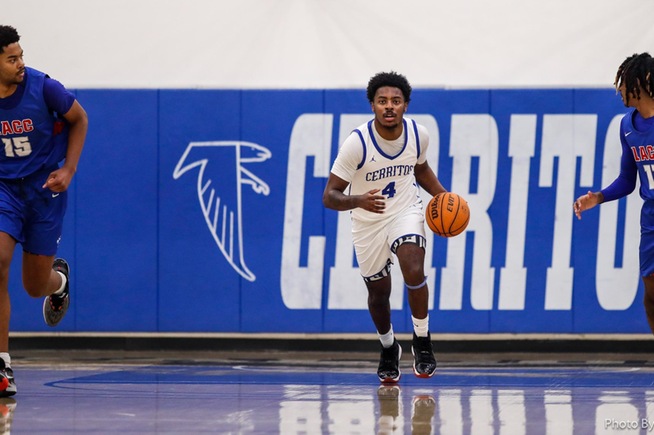 File Photo: Miles Ceballos was one assist shy of a triple double in the Falcons win