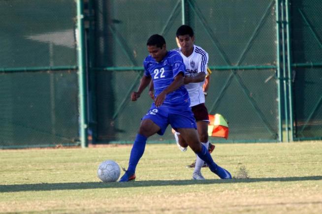 File Photo: Carlos Escobar (22) scored the team's lone goal in their 3-1 loss to LA Harbor.