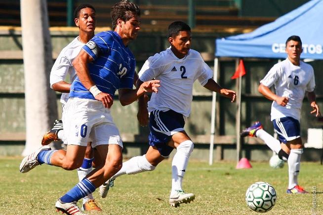File Photo: Thiago Lusardi (10) scored two of the Falcons three goals in a 3-1 win over East LA