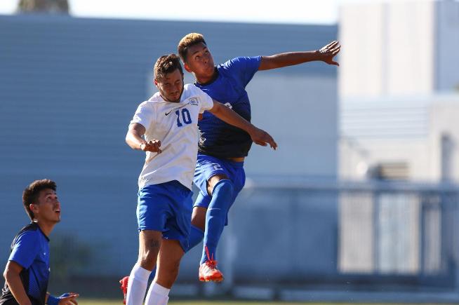 Hector Jimenez (2) scored both of his goal on headers