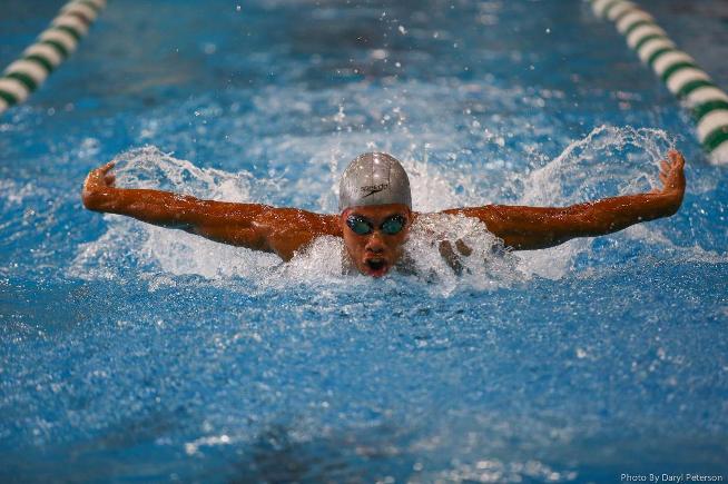 Joshua Owens and the Falcons took 12th in the 400-yard medley relay
