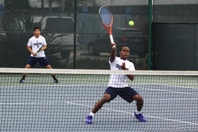 The Falcon men's tennis team swept past Glendale, 9-0