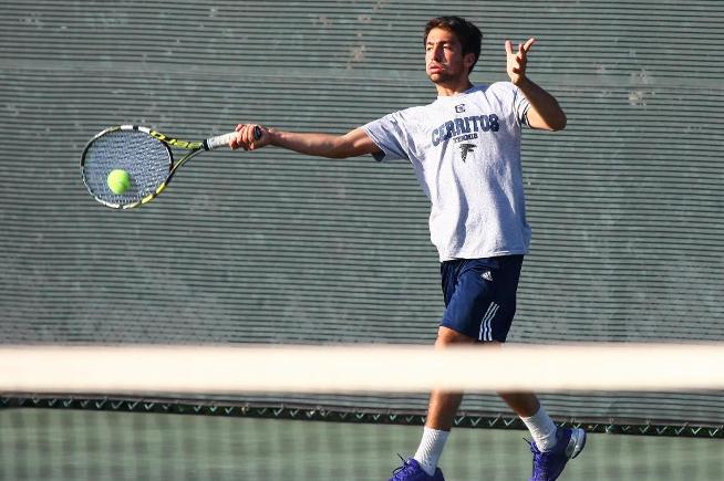 The Cerritos men's tennis team shut out Palomar, 9-0