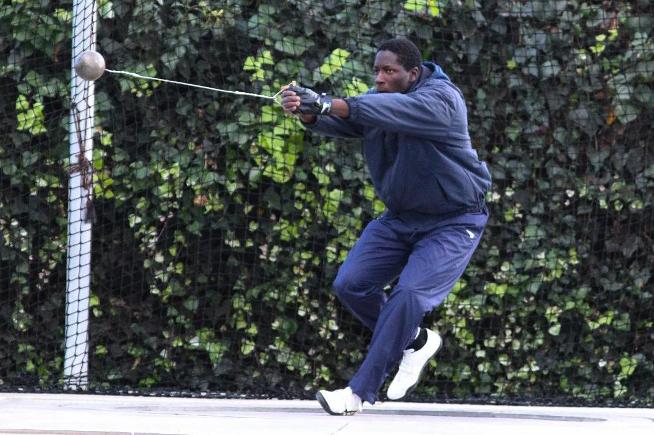 Matthew Seawright placed second in the hammer
