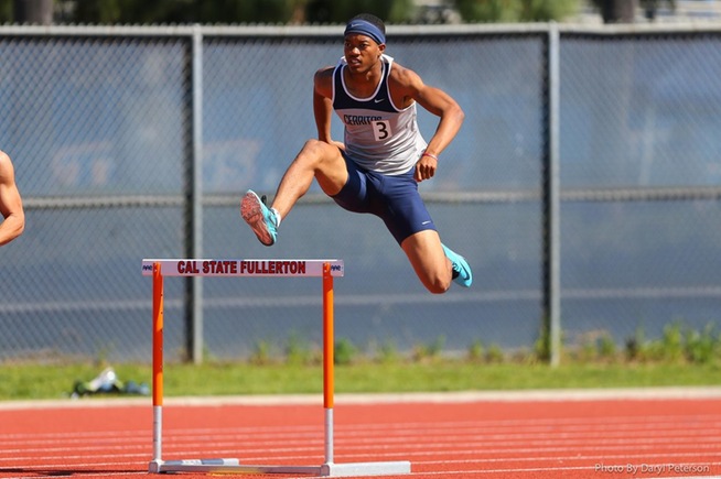 Jaydon Logan took 2nd place in the 400IH at the Ben Brown Invitational
