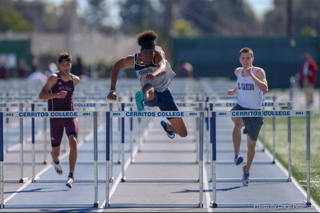 Victor Williams sets PR in hurdles