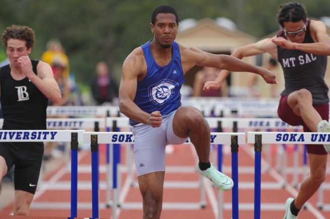Bryce Pearson finished in sixth place in the 60-meter HH