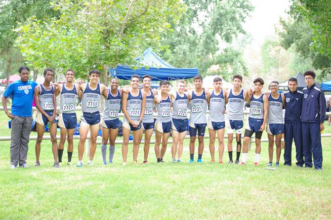 2018 Cerritos College men's cross country team picture