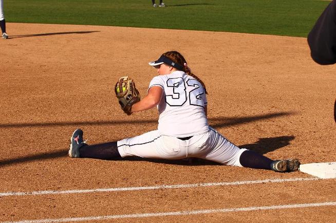 Haley Whitney drove in three runs with a bases loaded double, and made a superb defensive play in the Falcons 4-2 win over Ventura