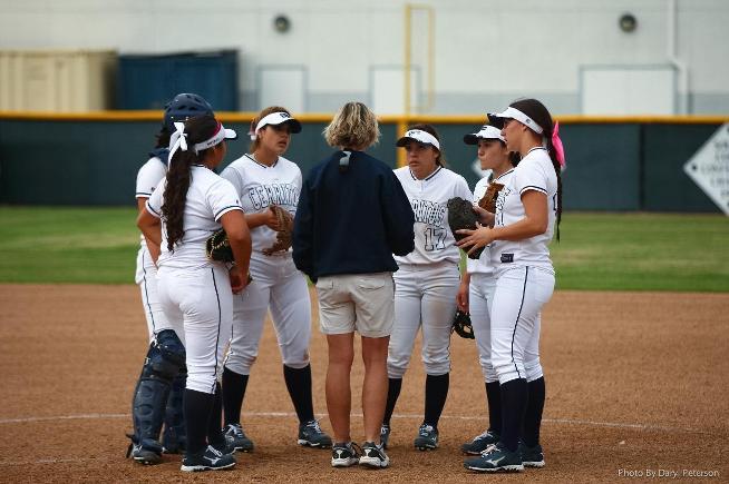 File Photo: The Falcon softball team split their two games at the COD Tournament