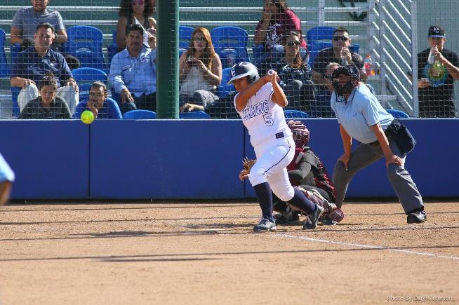 File Photo: Jenny Navarro had three hits and earned the win for the Falcons