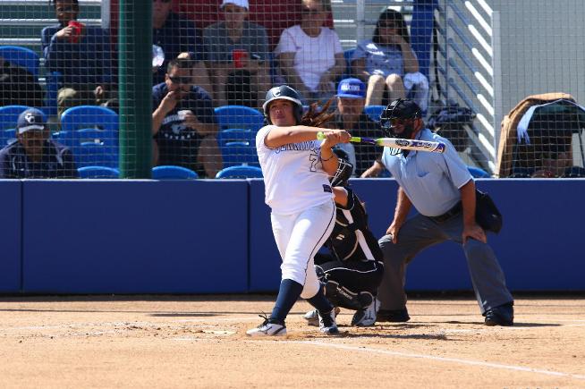 Jissel Caballero hit a grand slam in the Falcons 7-6 win over Saddleback