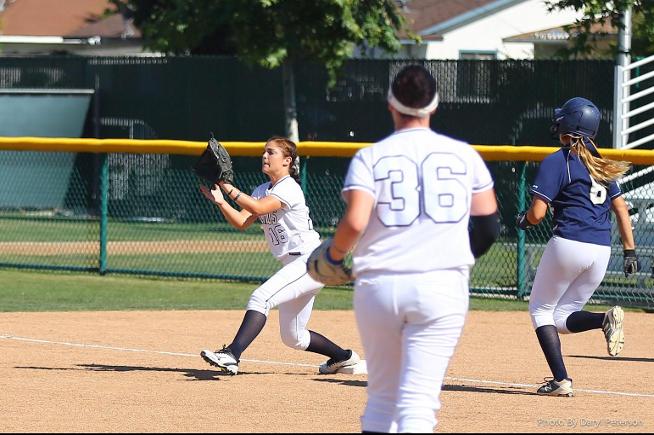 Kristen Voller (36) tossed a one-hitter and Kyle Brown (16) hit a HR in her 4th straight game
