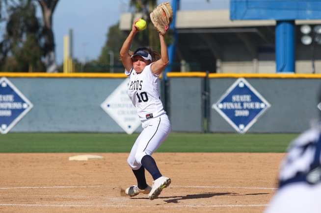 Ally Udell pitched a complete game for the Falcons