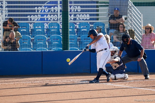 File Photo: Miranda Diaz drove in the Falcons only run