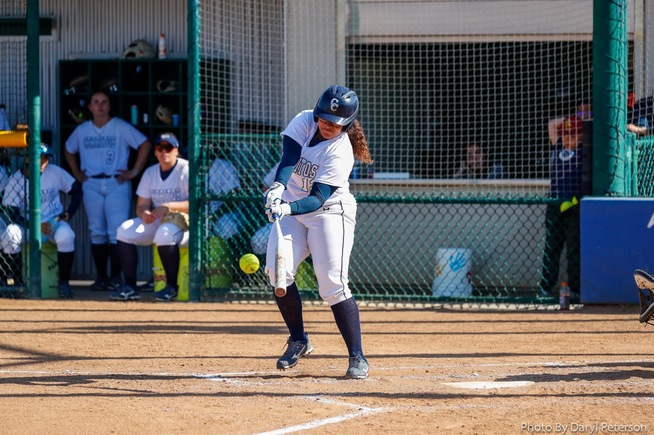 File Photo: Maddy Guillen hit a 3-run home run and earned the pitching win for the Falcons
