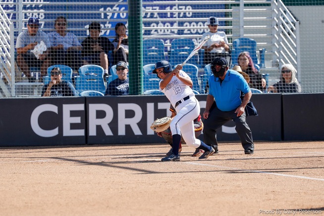 Nadia Landeros went 2-for-3 with a walk and a pair of RBI against Pasadena City