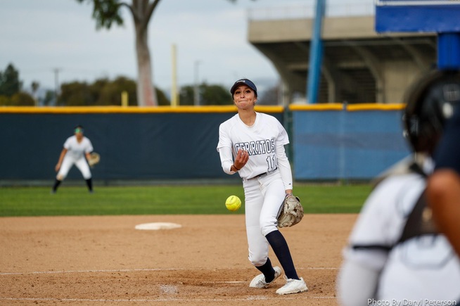 File Photo: Reanna Carranza tossed a five-hit shutout against Pasadena City