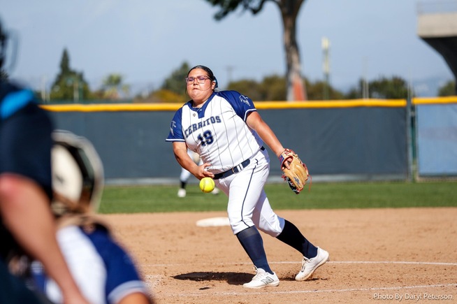 Pitcher Mia Star Miramontes earned the win in the circle against East Los Angeles