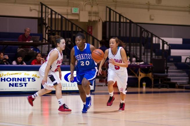 File Photo: Diamond Roberts (20) posted nine points and four boards in the Falcons win.