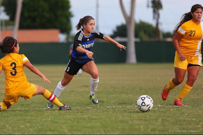 File Photo: Ashley Anaya-Webb broke the school record for most goals in a season (39), as she scored four times against El Camino