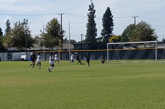 Sydney Carr (10) scored twice for the Falcons against Southwestern
