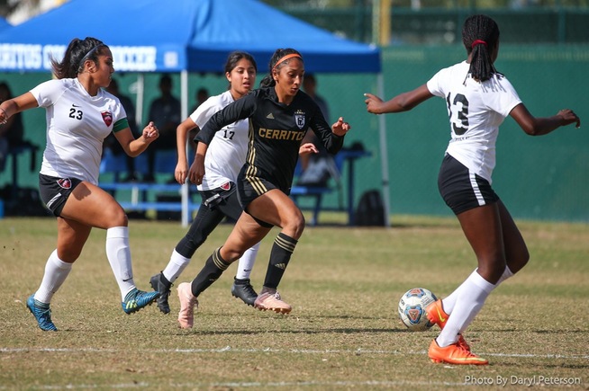 Valeria Corrilo assisted on a pair of goals in the Falcons 4-0 playoff win