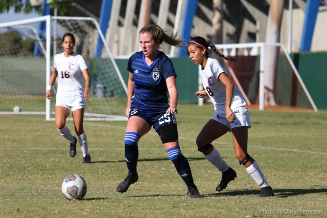 McKenzie Cooper scored the first goal of the game for the Falcons