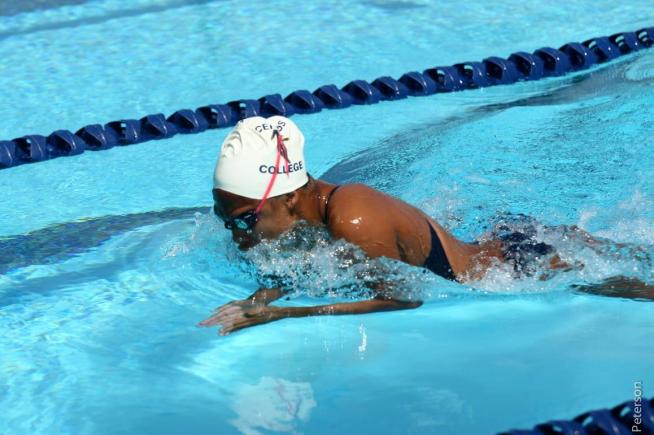 File Photo: With their 740.5 team points, the Falcon women's swimming team took second place at the Golden West Invitational