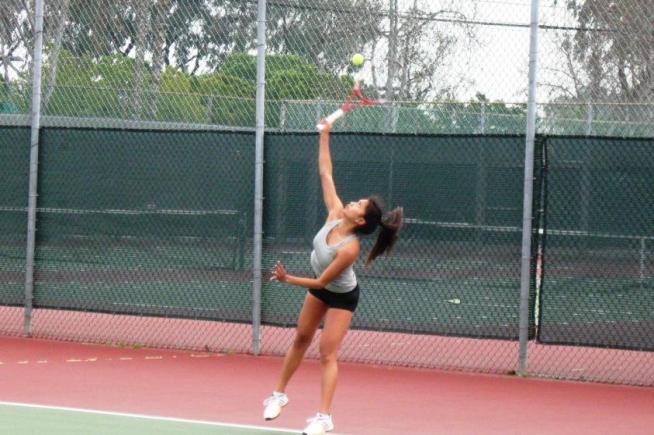 File Photo: Samantha Judan was forced to retire due to an injury, as the Falcons lost to El Camino