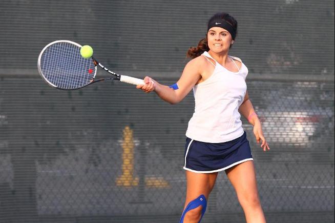 File Photo: Staci Gonzales won a come-from-behind singles match in the Falcons win over Ventura