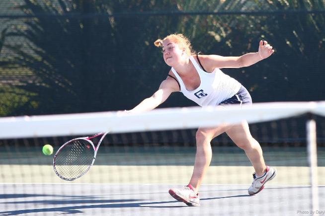 Mariia Yatsenko won in straight sets for the Falcons