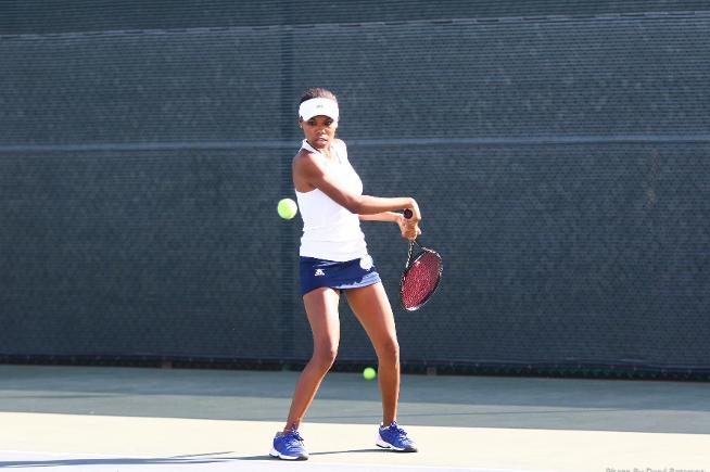 Taylor Heath helped the Falcons win with her singles victory