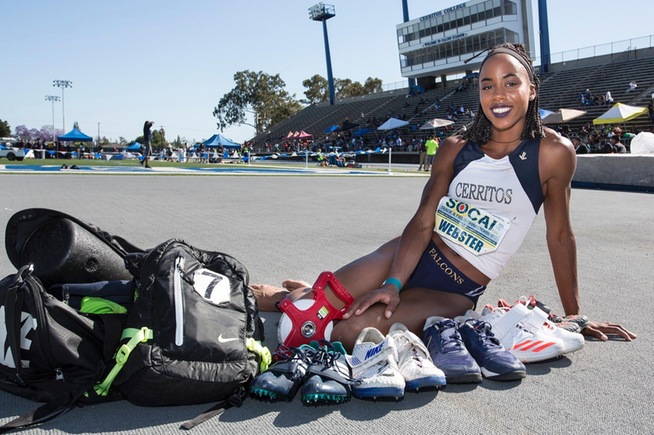 Juanita Webster was named the CCCAA May Athlete of the Month