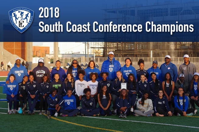 2018 Cerritos College Women's Track & Field Team