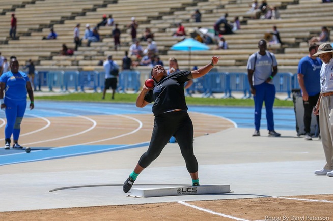 File Photo: Nanati Alailefaleula won the shot put at the Arnie Robinson Invitational