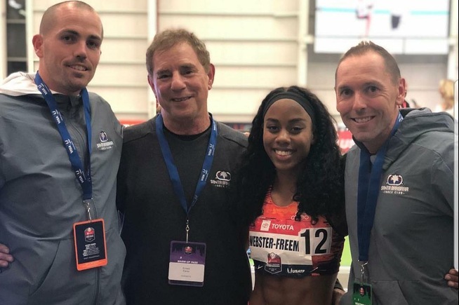 Juanita Webster turned in her personal best pentathlon over the weekend