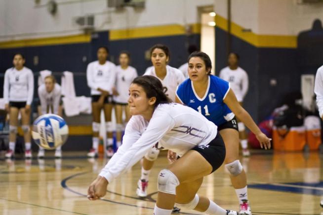File Photo: Cerritos dropped a three-set match against Pasadena City.